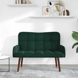 Vidaxl 2-zits sofa donkergroen 115 x 61 x 87 cm fluweel