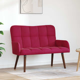 Vidaxl 2-zits sofa wijnrood 115 x 61 x 87 cm fluweel