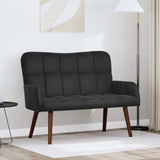 Vidaxl 2-zits sofa zwart 115 x 61 x 87 cm fluweel