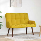 Vidaxl 2-zits sofa geel 115 x 61 x 87 cm fluweel