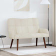 Vidaxl 2-zits sofa crèmekleurig 115 x 61 x 87 cm fluweel