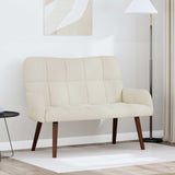 Vidaxl 2-zits sofa crèmekleurig 115 x 61 x 87 cm fluweel
