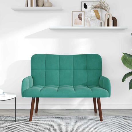 Vidaxl 2-zits sofa turquoise 115 x 61 x 87 cm fluweel