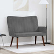 Vidaxl 2-zits sofa donkergrijs 115 x 61 x 87 cm fluweel