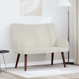 Vidaxl 2-zits sofa crèmekleurig 115 x 61 x 87 cm fluweel