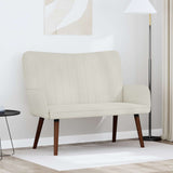 Vidaxl 2-zits sofa crèmekleurig 115 x 61 x 87 cm fluweel