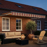 Vidaxl handbediende luifel met led's multikleur 3,5 x 2 m