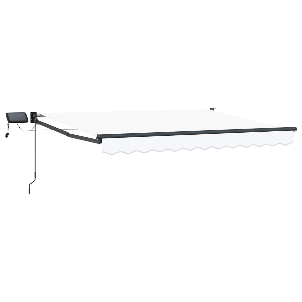 Vidaxl handbediende luifel met led's 3,5 x 2,5 m