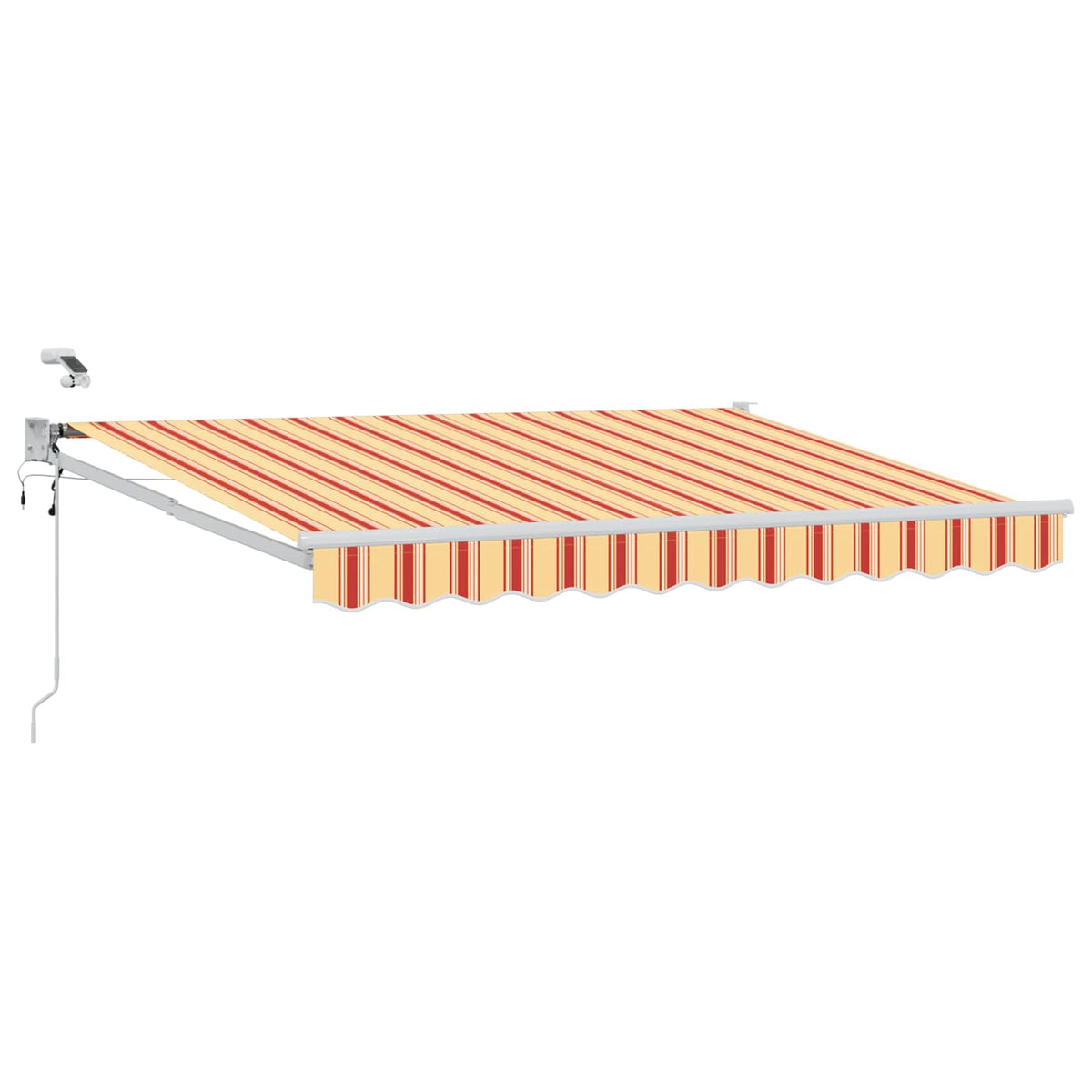 Vidaxl elektrisch uittrekbaar zonnescherm multikleur 3,5 x 2,5 m