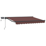 Vidaxl handmatige luifelhouder met led's 2,5 x 2 m