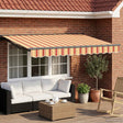 Vidaxl handmatige luifelhouder met led's 2,5 x 2 m
