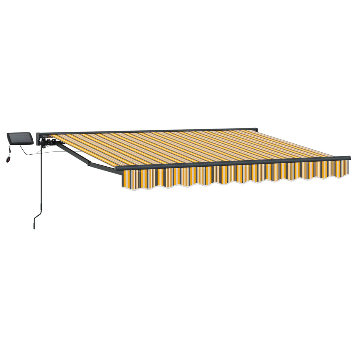 Vidaxl handmatige luifelhouder met led's 2,5 x 2 m