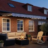 Vidaxl handmatige luifelhouder met led's 3 x 2,5 m