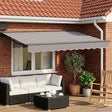 Vidaxl handmatige luifelhouder met led's 3 x 2,5 m