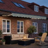Vidaxl handmatige luifelhouder met led's 3 x 2,5 m