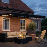Vidaxl handmatige luifelhouder met led's 3,5 x 2,5 m