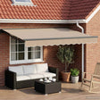 Vidaxl handmatige luifelhouder met led's 3,5 x 2,5 m