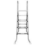 Vidaxl ladder voor bovengronds zwembad 195 x 150 cm 4-traps