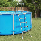 Vidaxl ladder voor bovengronds zwembad 224 x 175 cm 5-traps