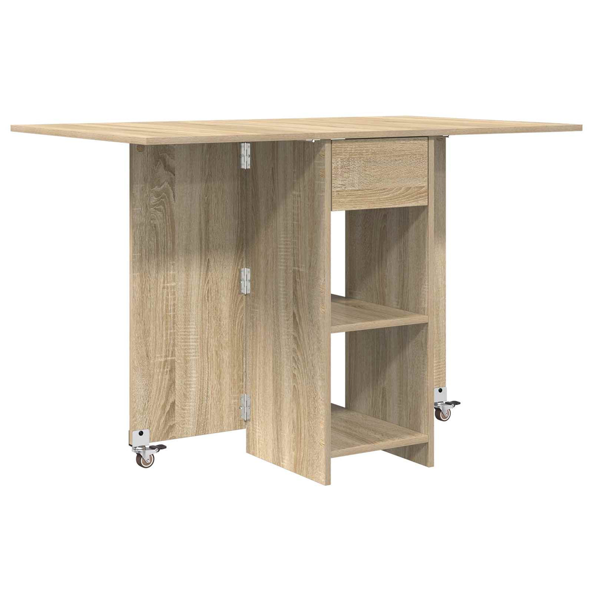 Vidaxl eettafel 115 x 70 x 75 cm bewerkt hout sonoma eiken rechthoekig