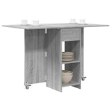 Vidaxl eettafel 115 x 70 x 75 cm bewerkt hout grijs sonoma rechthoekig