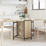 Vidaxl eettafel 144 x 60 x 75 cm bewerkt hout sonoma eiken rechthoekig