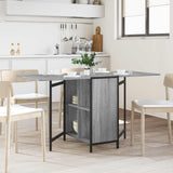 Vidaxl eettafel 144 x 60 x 75 cm bewerkt hout grijs sonoma rechthoekig