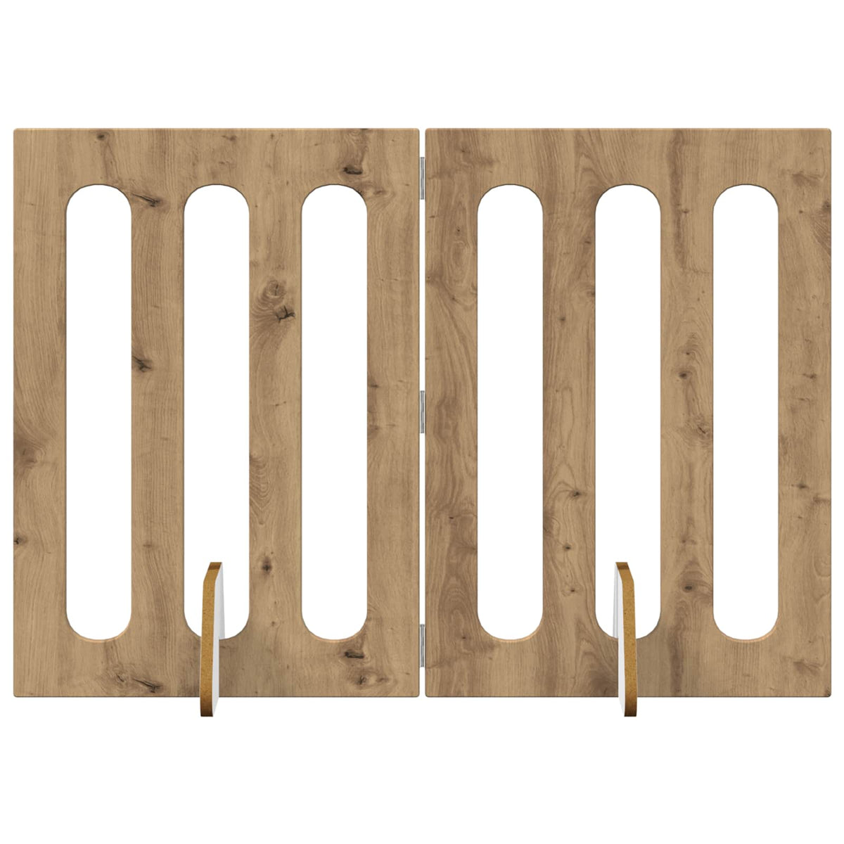 Vidaxl opvouwbaar huisdierhek 2 st artisanaal eiken 100,5 x 38 x 70 cm
