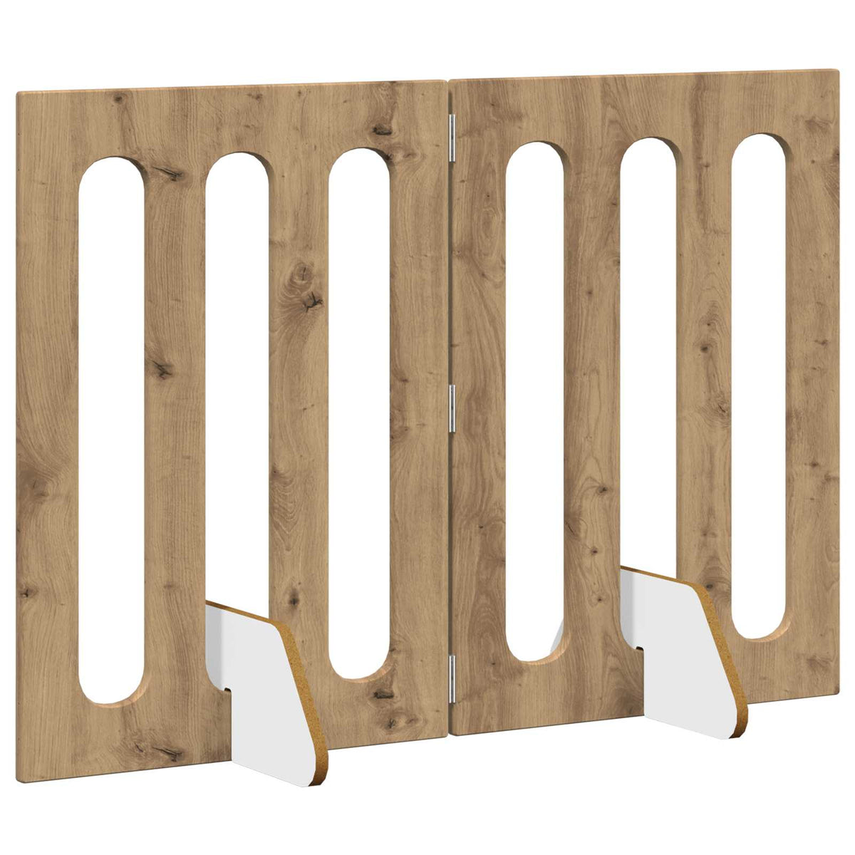 Vidaxl opvouwbaar huisdierhek 2 st artisanaal eiken 100,5 x 38 x 70 cm