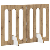 Vidaxl opvouwbaar huisdierhek 2 st artisanaal eiken 100,5 x 38 x 70 cm