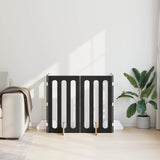Vidaxl opvouwbaar huisdierhek 4 st zwart eiken 201 x 38 x 90 cm