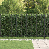 Vidaxl spike fence asten 200 x 116 cm gepoedercoat staal zwart
