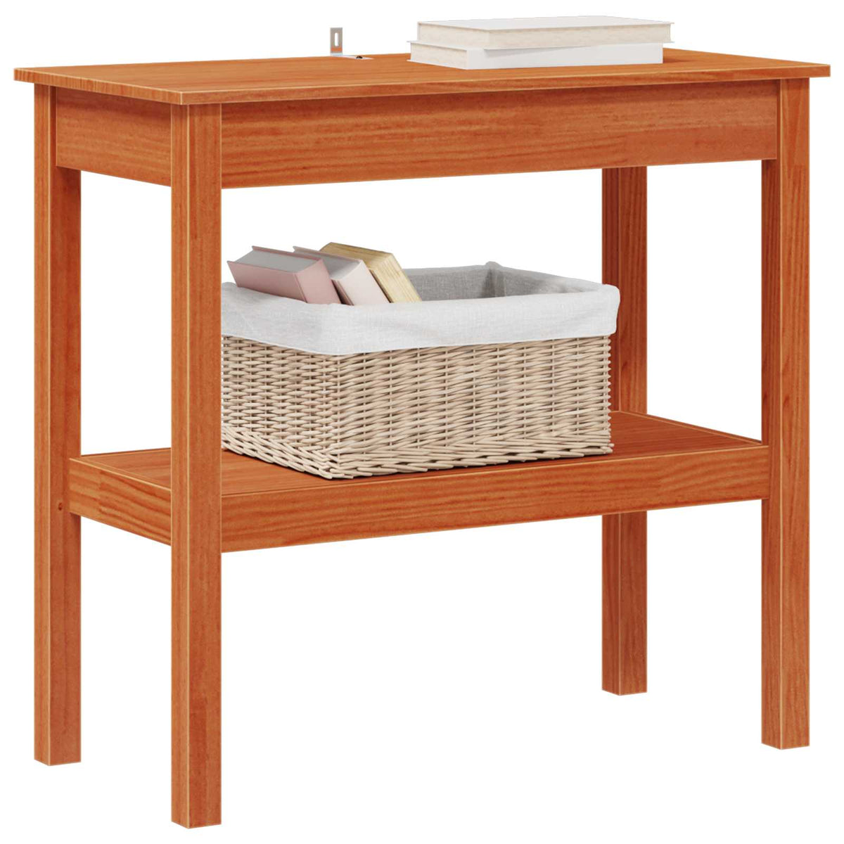 Vidaxl wandtafel wasbruin 80 x 40 x 75 cm massief grenenhout
