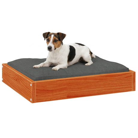 Vidaxl hondenbed wasbruin 51,5 x 44 x 9 cm massief vurenhout