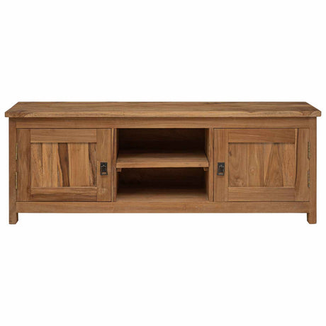 Vidaxl tv-meubel 110 x 30 x 40 cm naturel massief teakhout