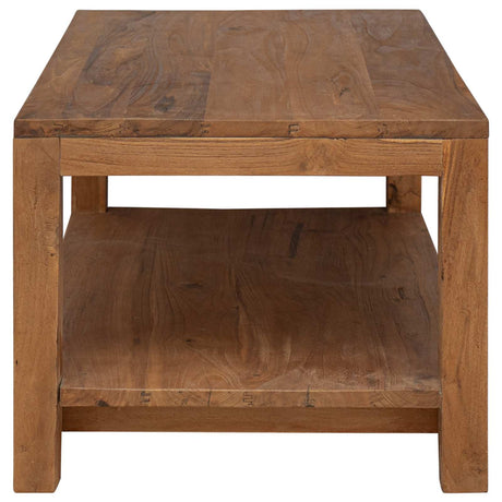 Vidaxl salontafel naturel 100 x 50 x 40 cm massief teakhout