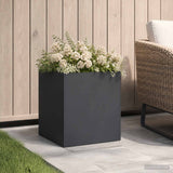 Vidaxl plantenbak zwart 20 x 20 x 20 cm koudgewalst staal