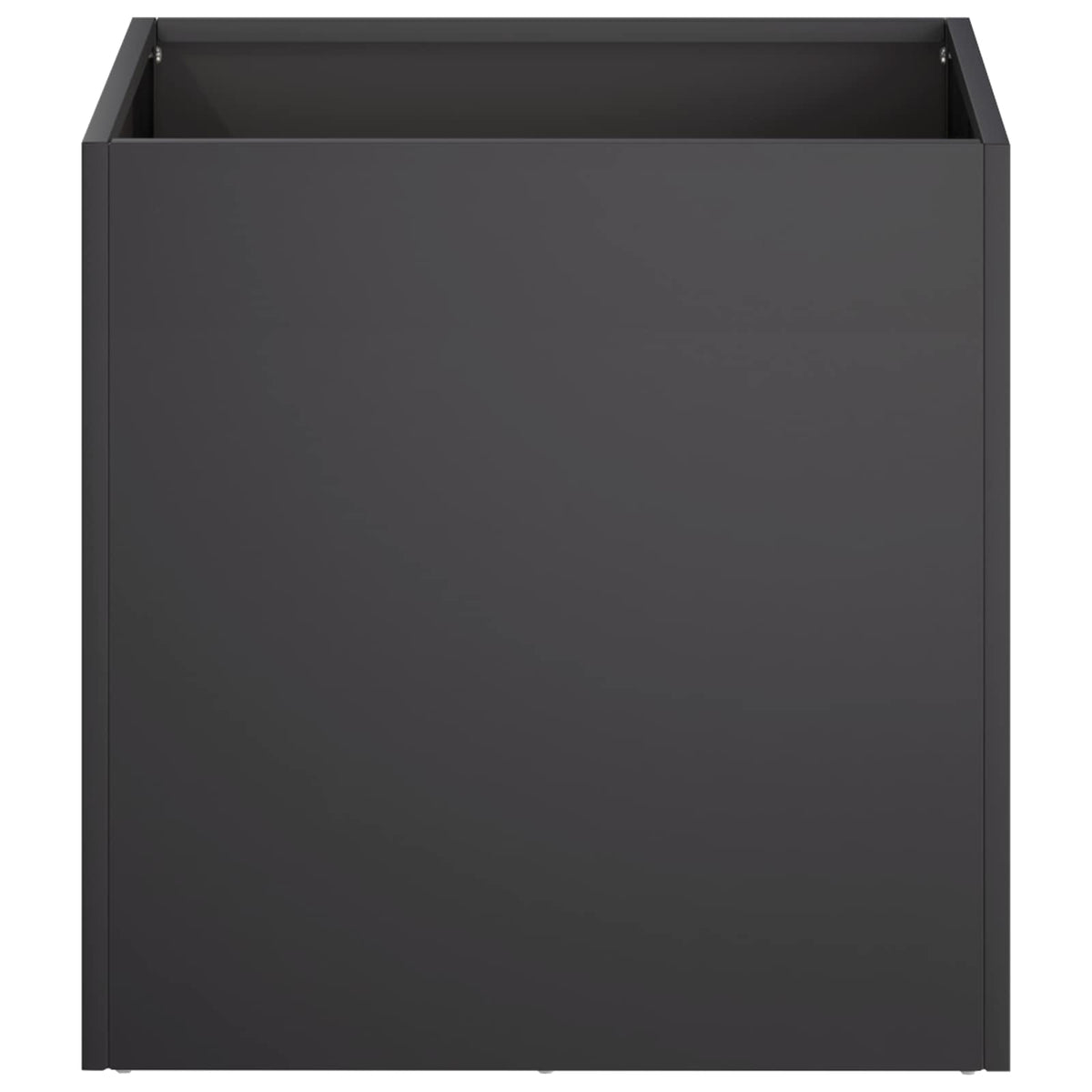 Vidaxl plantenbak zwart 20 x 20 x 20 cm koudgewalst staal