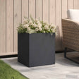 Vidaxl plantenbak zwart 25 x 25 x 25 cm koudgewalst staal