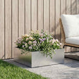 Vidaxl plantenbak zilver 40 x 40 x 20 cm roestvrij staal