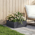 Vidaxl plantenbak antraciet 60 x 60 x 20 cm koudgewalst staal