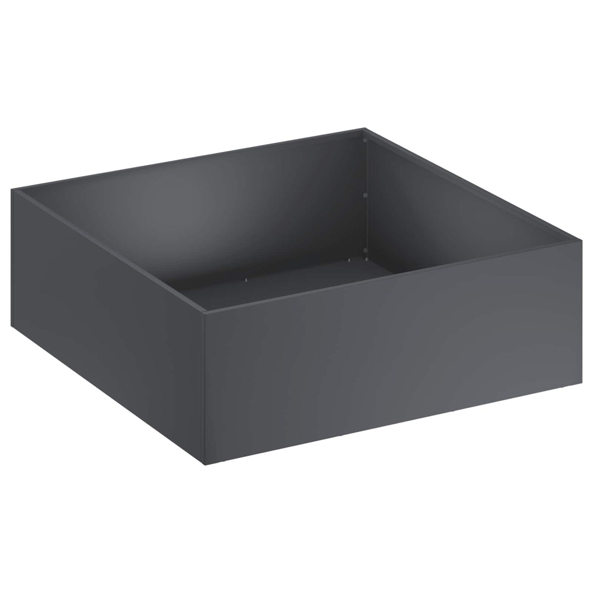 Vidaxl plantenbak antraciet 60 x 60 x 20 cm koudgewalst staal