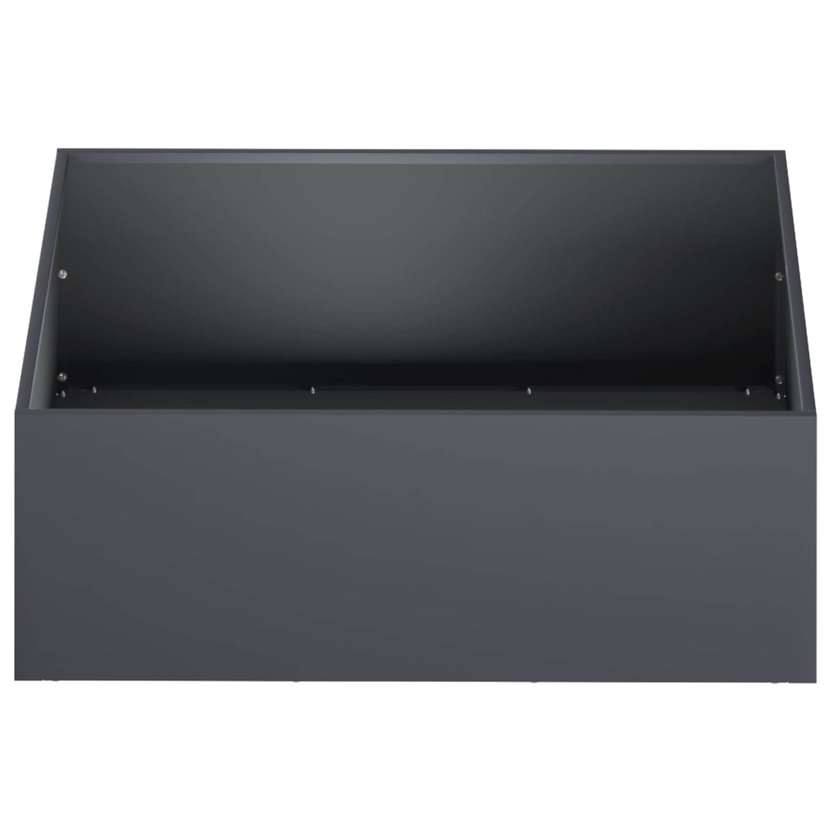 Vidaxl plantenbak antraciet 60 x 60 x 20 cm koudgewalst staal