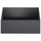 Vidaxl plantenbak antraciet 60 x 60 x 20 cm koudgewalst staal