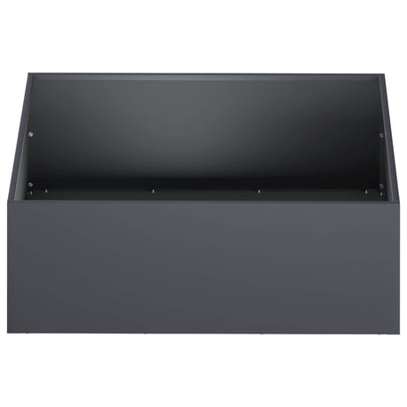 Vidaxl plantenbak antraciet 60 x 60 x 20 cm koudgewalst staal