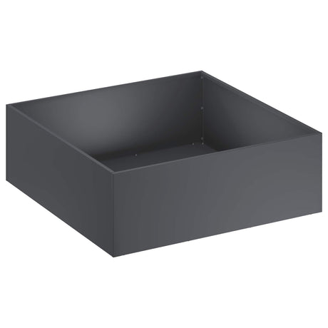Vidaxl plantenbak 2 st antraciet 60 x 60 x 20 cm koudgewalst staal