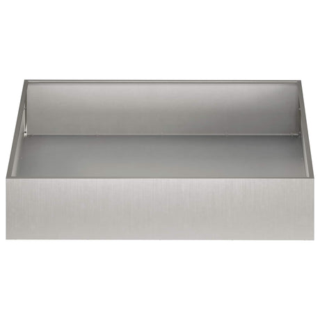 Vidaxl plantenbak zilver 80 x 80 x 20 cm roestvrij staal