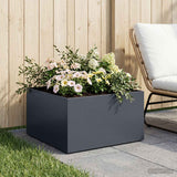 Vidaxl plantenbak antraciet 40 x 40 x 30 cm koudgewalst staal