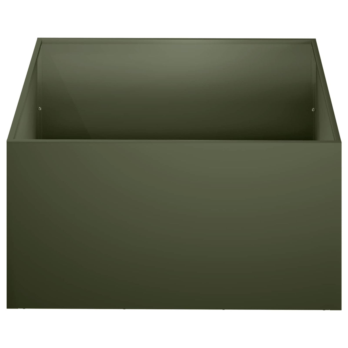 Vidaxl plantenbak olijfgroen 40 x 40 x 30 cm koudgewalst staal