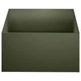 Vidaxl plantenbak olijfgroen 40 x 40 x 30 cm koudgewalst staal